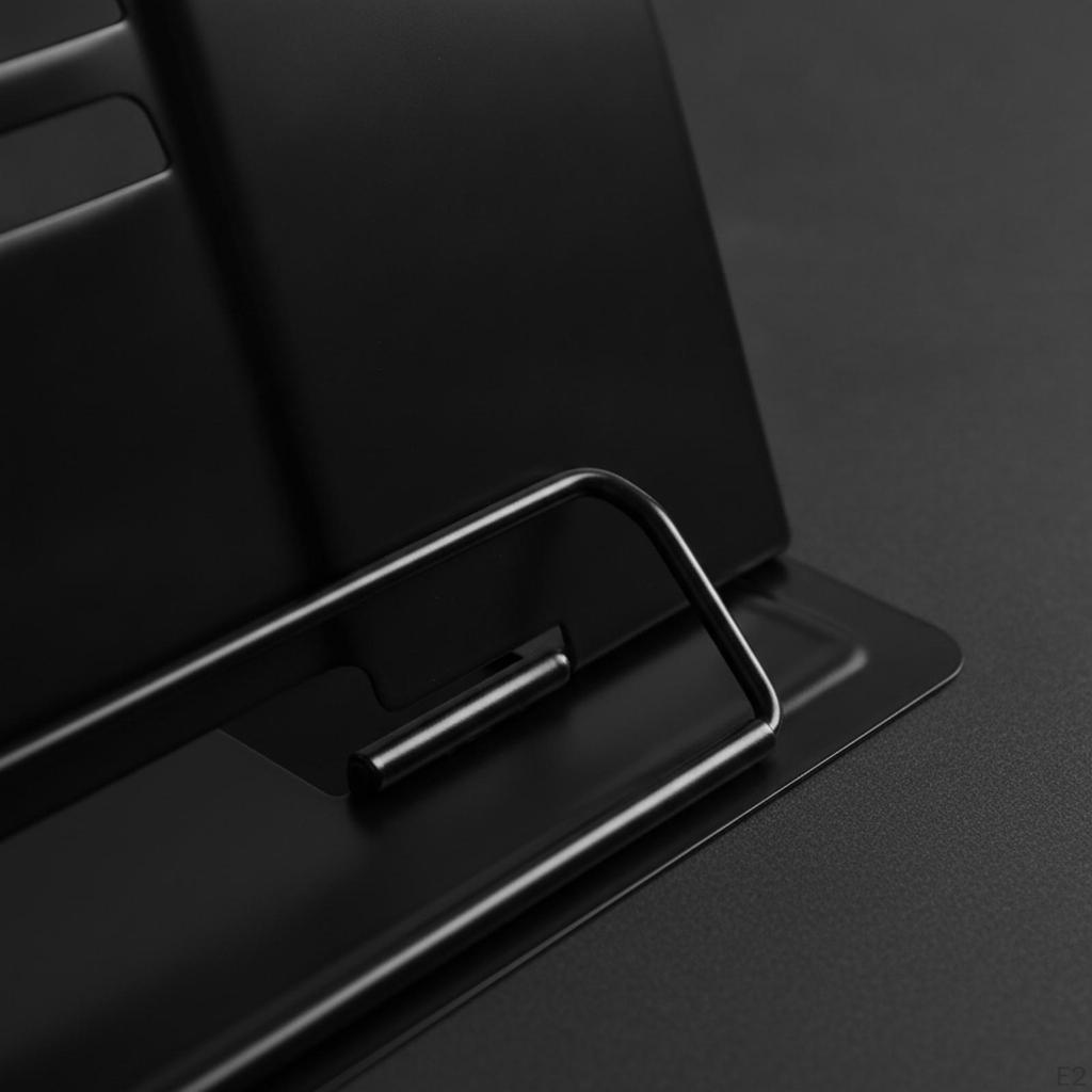 Metal Book Stand Hands Desktop Holder Compact Reading Rest for Readers, Students, Desk, Study,