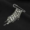 SHIXIN Fashion Irregular Tassel Chain Brooch For Women New Design Multi-Functional Pants Chain Charm Versatile Accessory Jewelry