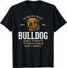 Vintageinspirerad Retro Engelsk Bulldog Present Unisex T-shirt Herr Dam T-shirts Topp