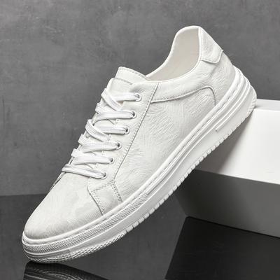 Genuine Leather Mens Shoes Lace Up Skateboard Footwear All-match Simple Sneakers Leisure Walk Male Casual Shoes Vulcanize Shoes