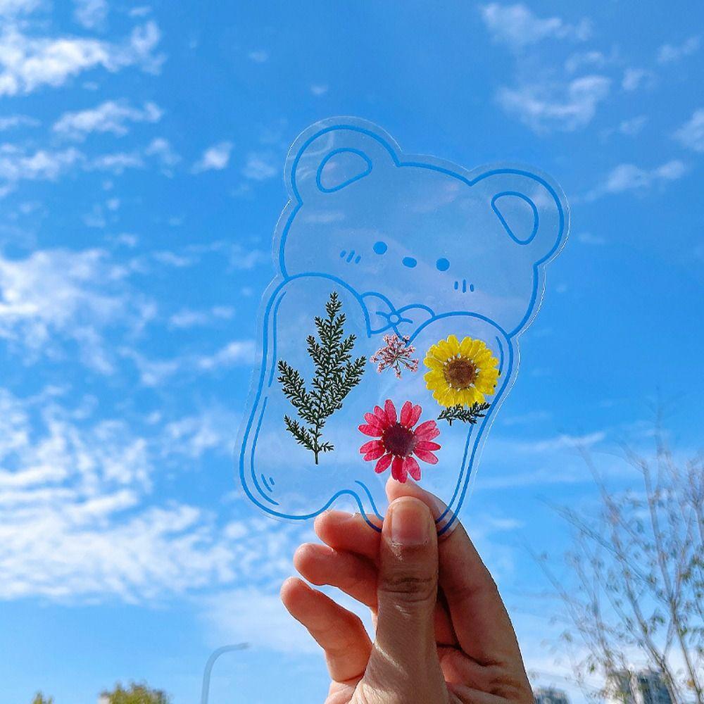 Pressed Flower Dried Flower Stickers Handmade Flower Page Bookmark DIY Dried Flower Bookmarks Kids