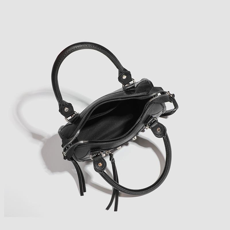 Retro Nagle Motorsykkelveske Mote og Allsidig Hot Jente Enkel Skulderveske Crossbody-veske