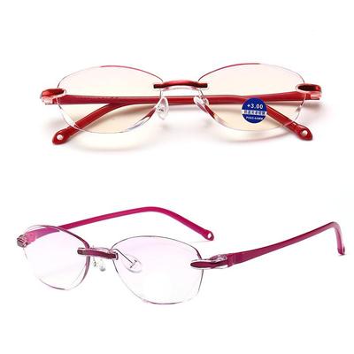 1PCS Frameless Reading Glasses Fashion Reading Glasses Anti-blue Reading Glasses