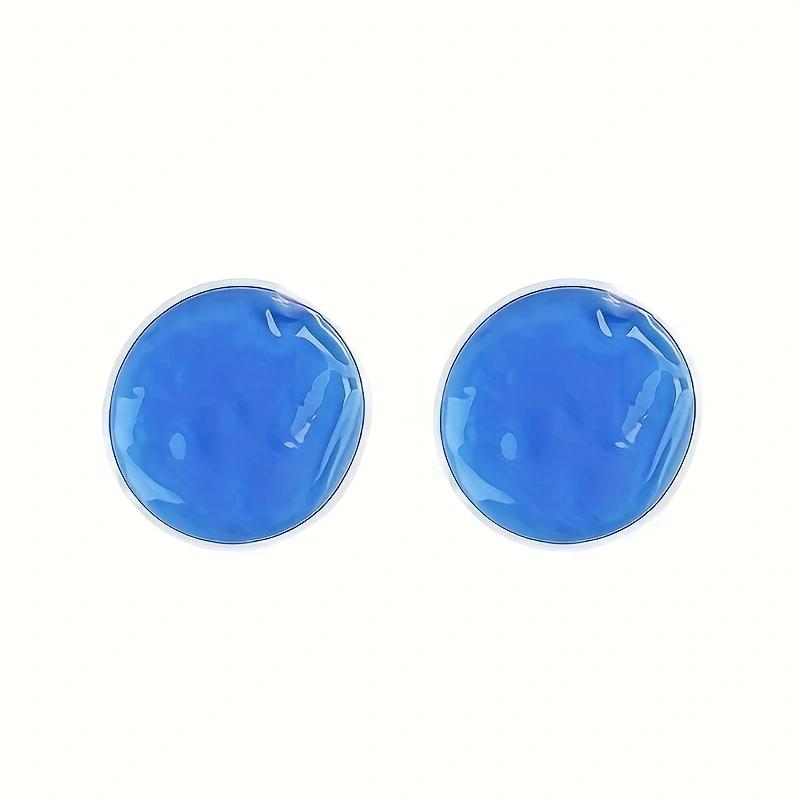 1/2/4PCS Reusable Gel Eye Mask for Hot/Cold Compress - Multi-Use Round Ice Pack for Eyes & Body, Portable Relief