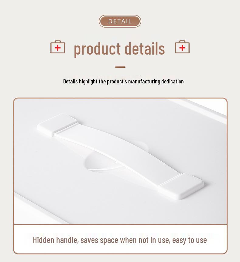 Haushalts-Erste-Hilfe-Kasten und Medikamentenaufbewahrungsbox mit großer Kapazität