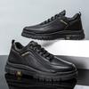 Men's Low-top Martin Boots British Casual Leather Shoes Fashion Versatile Shoes New Autumn and Winter Men's Leather Shoes