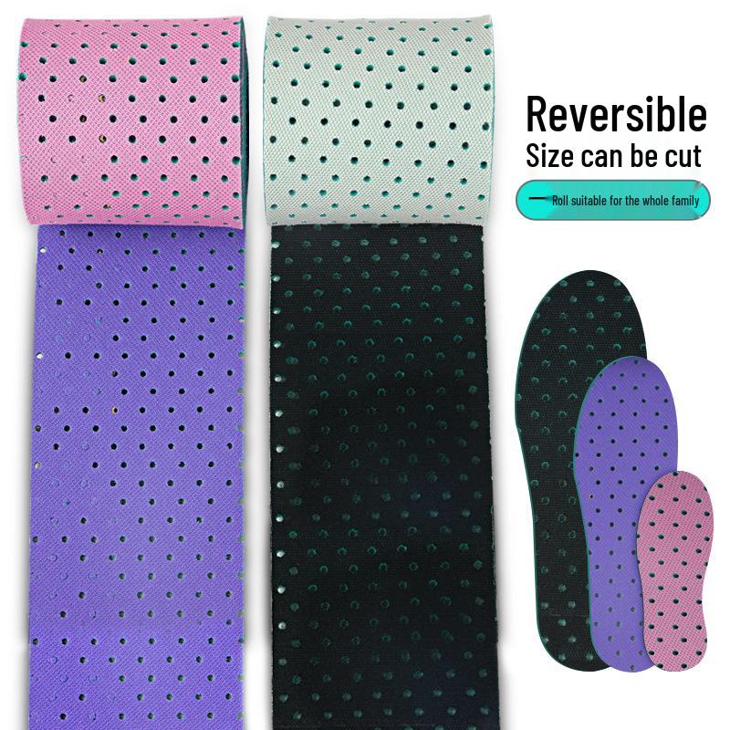 Heboly Breathable Mesh Insoles: Cuttable Shock-Absorbing Strips for Children and Adults, Suitable for All Seasons