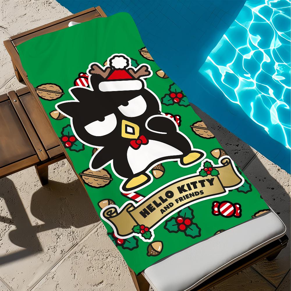 funny cartoon cute art b-badt m-maru SRO soft Beach Towels Trip swim Pool bathing Towel Gym Spa home Decor Gift Holiday