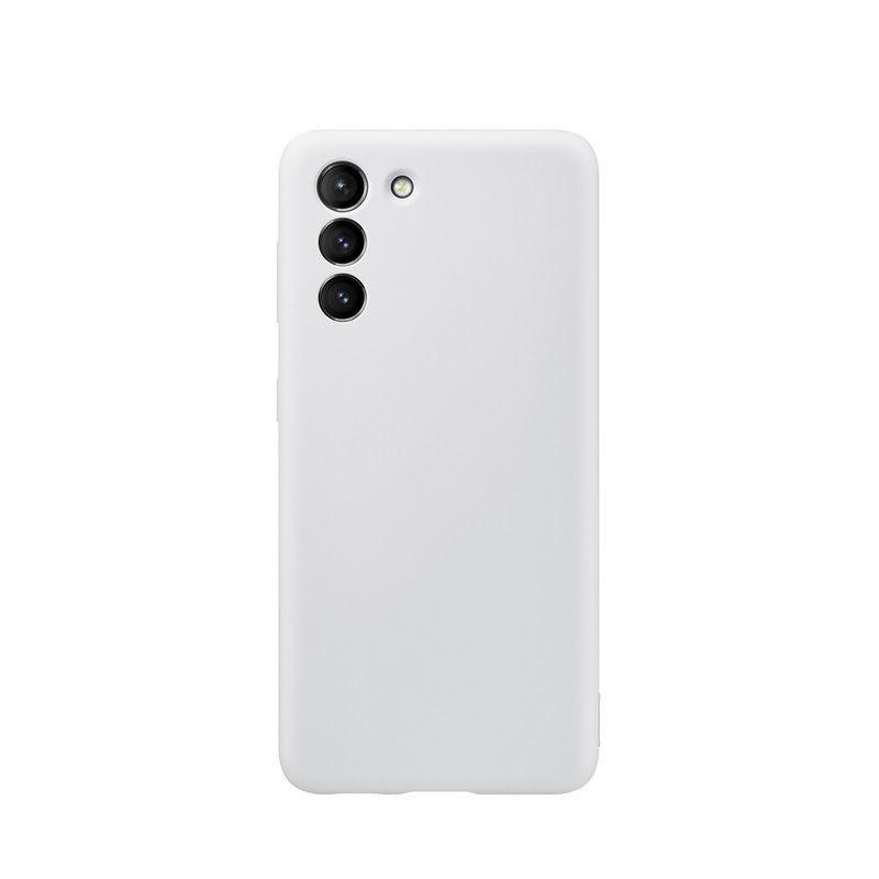 Liquid Silicone Phone Case Galaxy S21 Ultra Full Coverage Shockproof Anti-Scratch Slim Protective Cover
