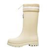 New medium tube rain shoes, women's non-slip water shoes, fashion water boots, thick-soled rain boots and velvet work rubber shoes