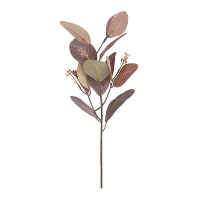  Plant Handicraft Vivid Elegant    Long Lasting Unique Fine Craftsmanship Bright-colored Artificial Leaves for Office