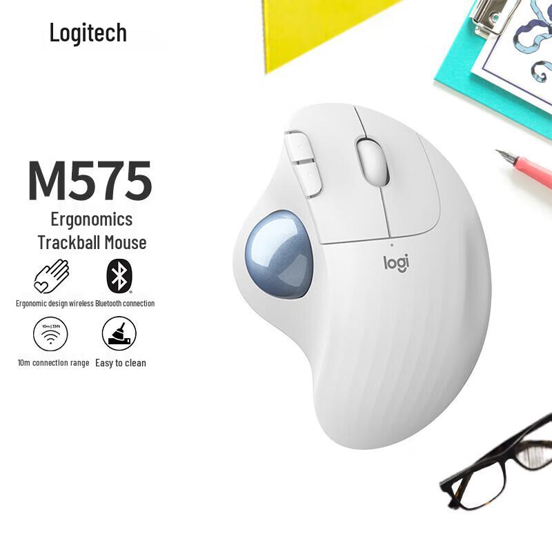 

Logitech M575 Ergonomic Wireless Trackball Mouse