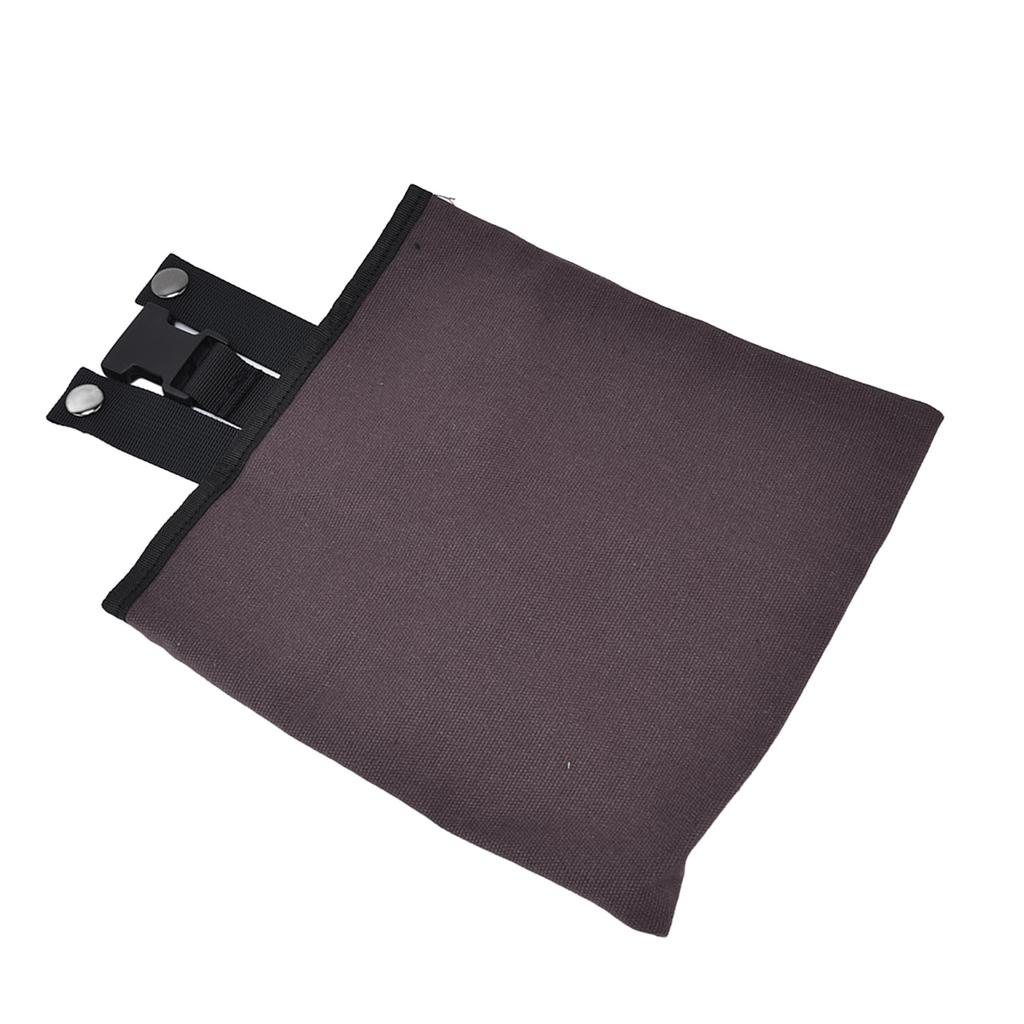 Foraging Bag Canvas Foldable Portable Thick Unique Simple Appearance Belt Fruit Picking Pouch for Outdoor CampingBrown