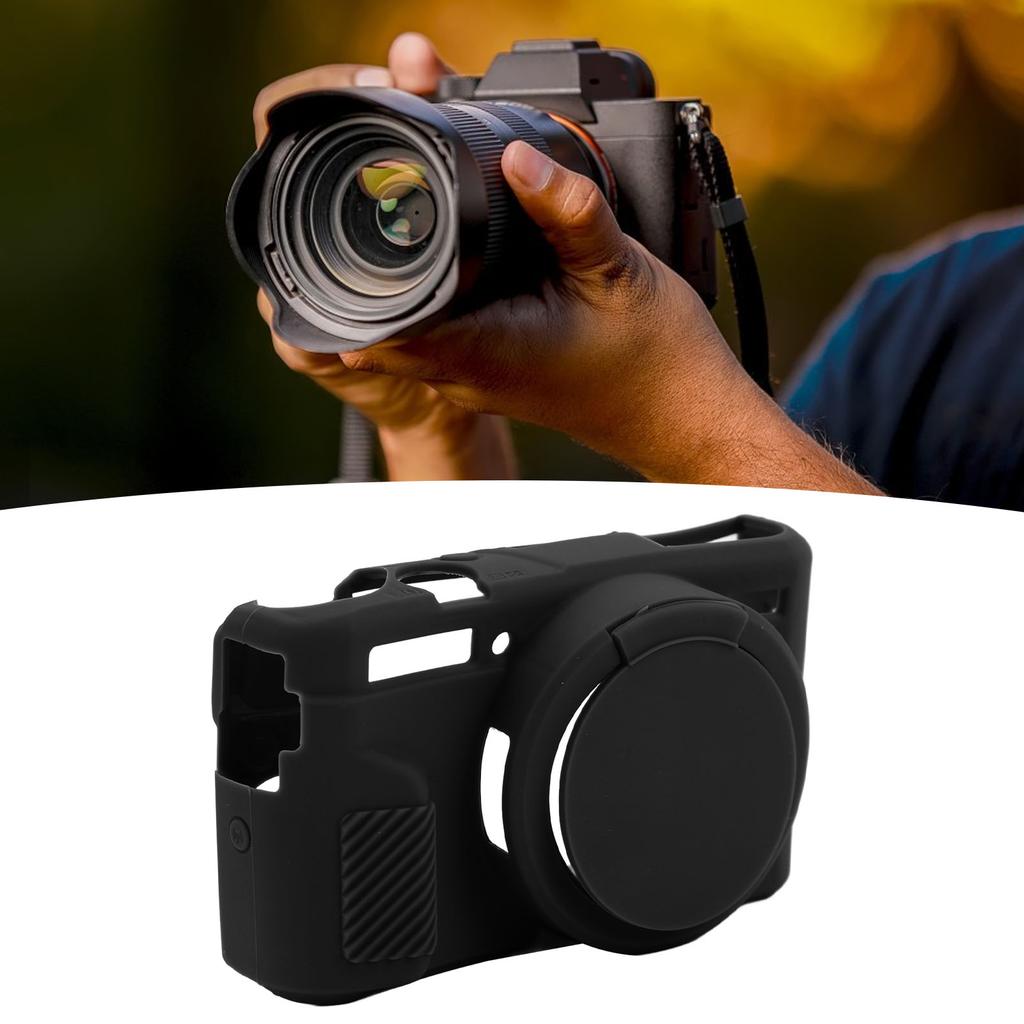 Camera Silicone Case with Removable Lens Cover Cutouts Soft Digital Camera Protective Cover for G7X2 Camera