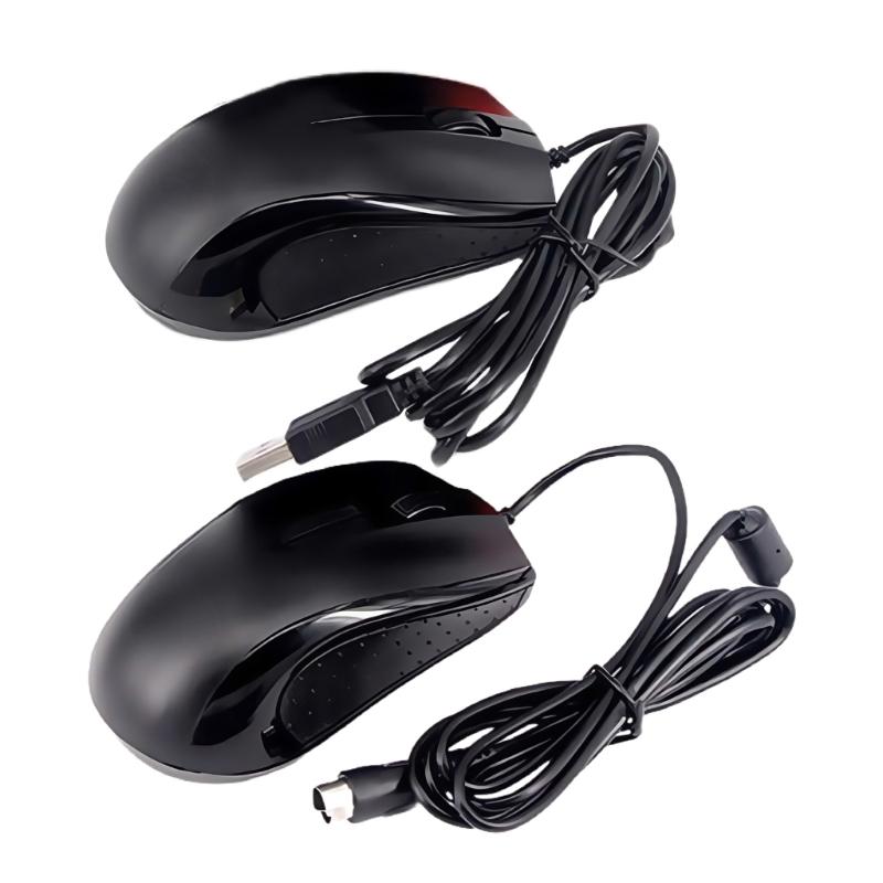 Ergonomic Computer Mouse With Two Interfaces USB PS2s Plugs ABS Construction 3D Wheel For CAD Work