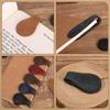 8 Pcs Leather Magnetic Bookmarks,Retro Magnetic Bookmark Holder,Double-Sided Magnetic Buckle for Wallet,PU Leather Bookmark Gift Suitable for Reading