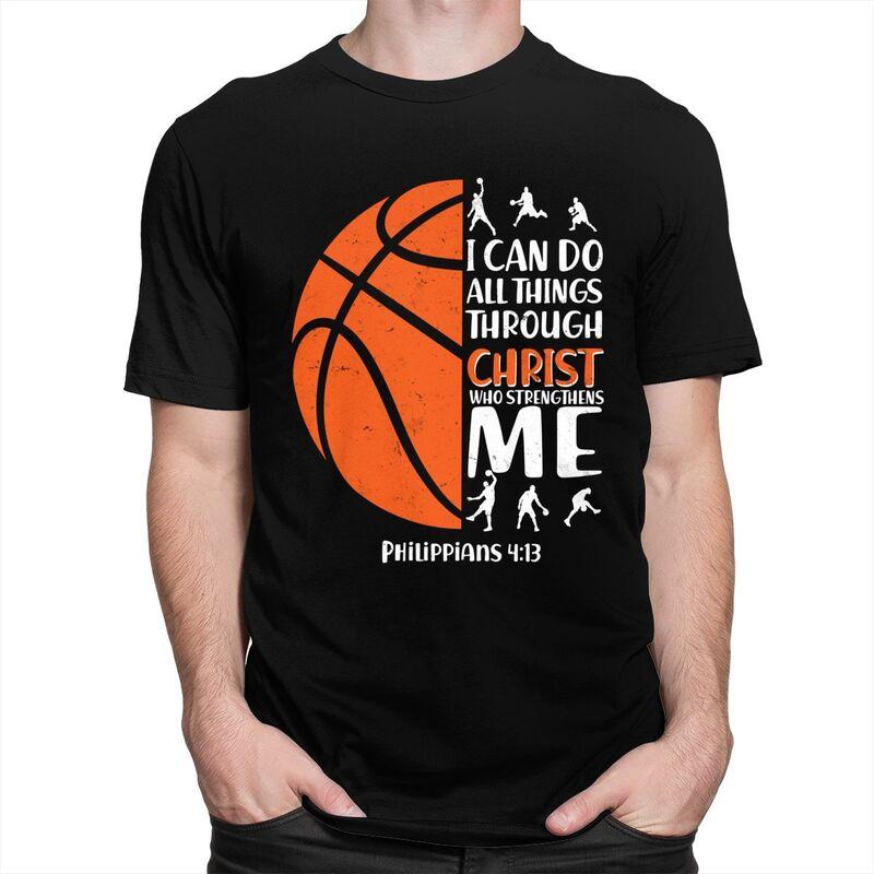 Custom Male Basketball Sport Quotes T Shirts ShortSleeve Cotton Tshirts Classic Tshirt Casual Tees Clothing
