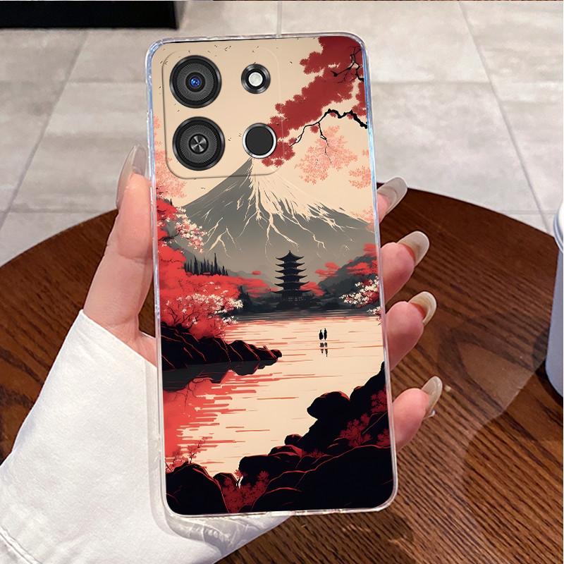 For Itel A05s A663LC Case Clear Luxury Cute Love Rabbit Funny Cartoon Pattern TPU Soft Silicone Phone Case Itel A05s Back Cover