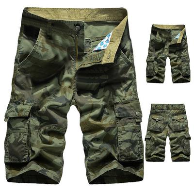 Men's Casual  Color Outdoors Pocket Beach Work  Trouser Cargo Shorts Pant