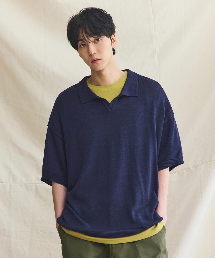 RUGGED HOUSE Urban Classic Short Sleeve Knit Navy