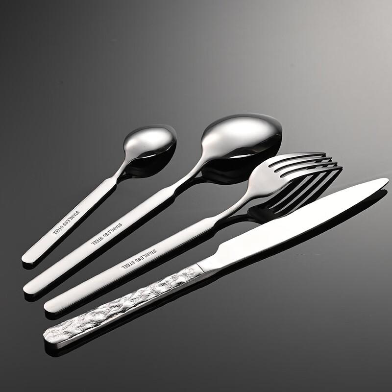 Qianxing Stone Pattern Stainless Steel Dining Spoon Set