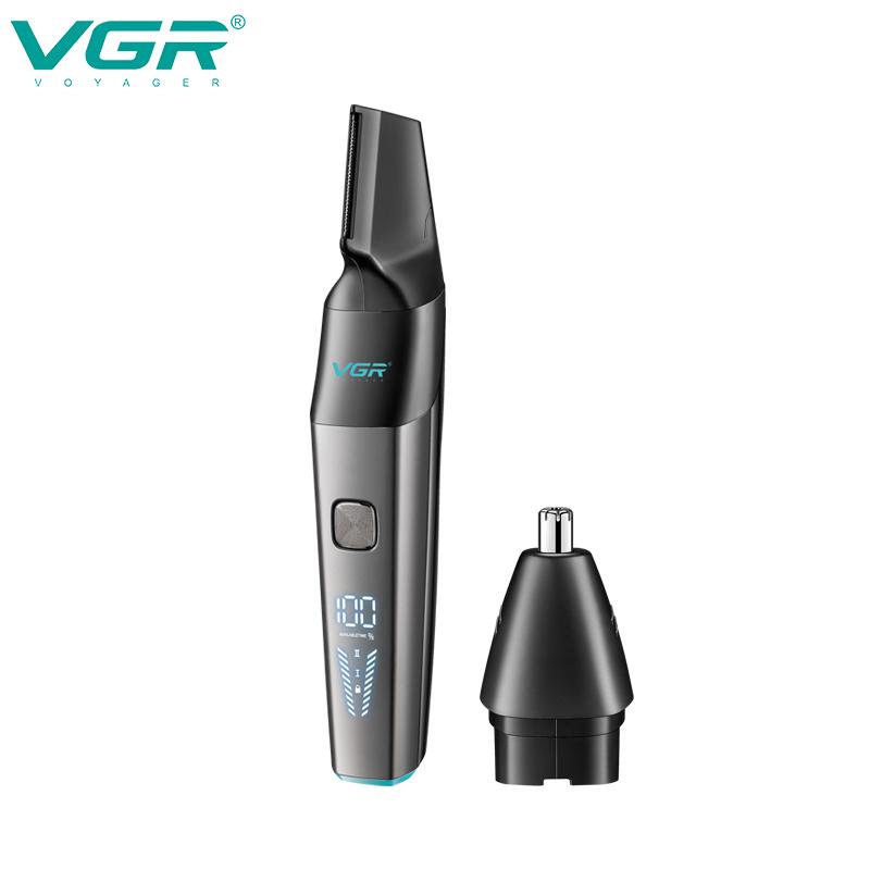 2026 VGR V-603 2-in-1 Multifunctional Hair Cleaning Set Convenient Facial Hair Scraper IPX6 Waterproof Deep Hair Remover Nose Hair Remover Hair Care