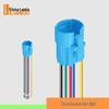 Blue Wave 16A2 Metal Waterproof Switch with Light, Self-Locking Reset, Stainless Steel IP67 Start-Stop Button