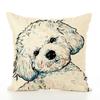 Pet Cute Dog Pillow Case Throw Pillow Cover Sofa Cushion Cover Home Office Decor