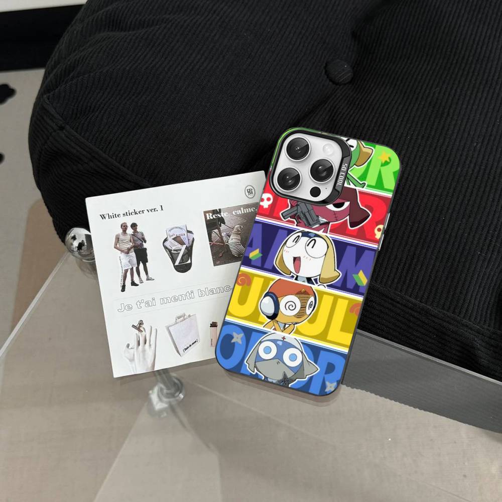 Keroro Frog Cool Gunsou Sergeant Phone Case For IPhone 17 16 15 14 13 12 11 Pro MAX Matte Shockproof Back Anti Fall Matte Cover