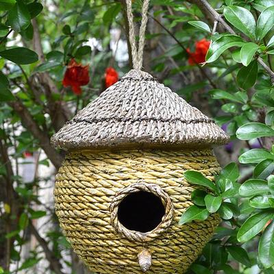 Creative Resin Birdhouse Villa for Garden Landscaping and Decor