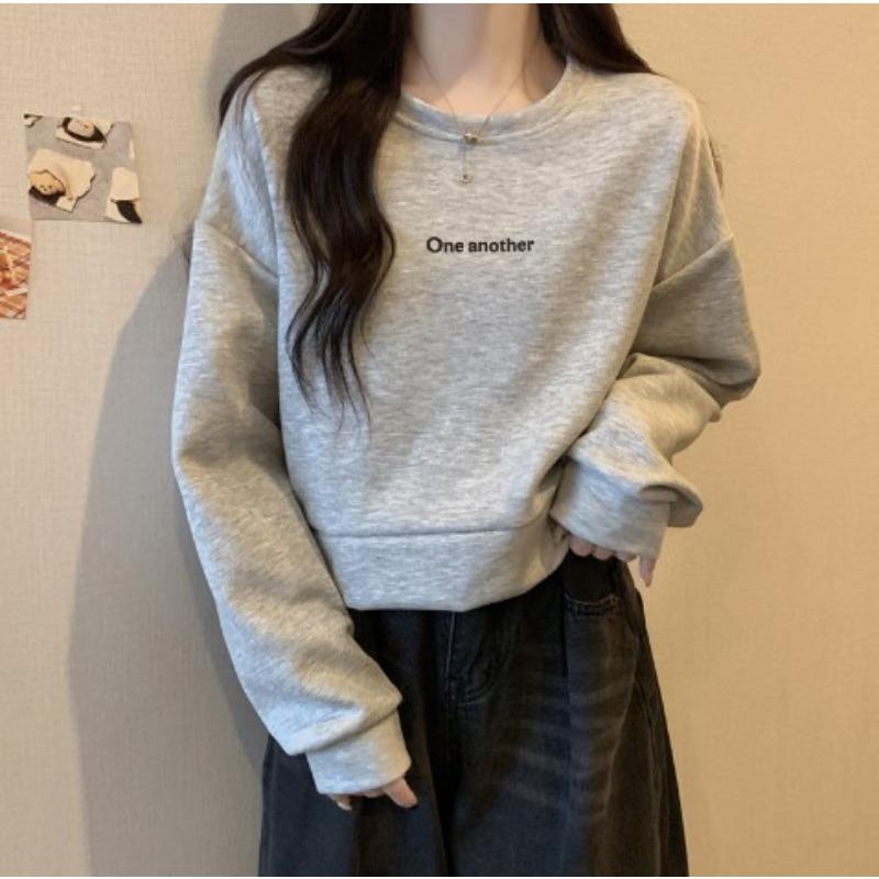 Hatless Short Small Sweater Women's Loose Versatile Autumn and Winter Thin Pullover