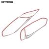 Head Light Lamp Cover Trim For Ford Focus Hatchback 2012 2013 2014 2015 Chrome Headlight Protection Frame Exterior Accessories