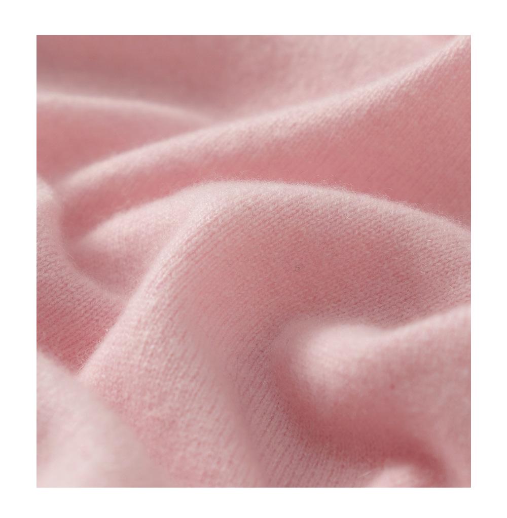 Kang Sai Ni 100% Pure Cashmere Women's Long Sleeve Slimming Pullover Sweater with Small Lapel - Autumn/Winter Casual Versatile Style.
