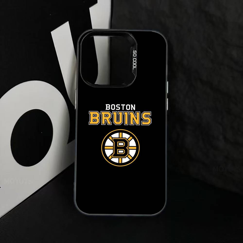 

cool B-Bos-ton-B-Bru-ins Phone Case For iPhone 17,16,15,14,13,12,11 Plus,Pro Max,XS,Colored Silver Plated Inside Cover iPhone15pro