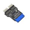 USB 2.0 Motherboard Hub: 9-Pin to Dual 9-Pin Expansion Adapter