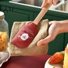 Cookie Dough Mixing Tool Silicone Spatula with Wooden Handle, Christmas Tree/Snowman/Santa Claus/Elk Pattern Themed Kitchenware Decor, Heat Resistant