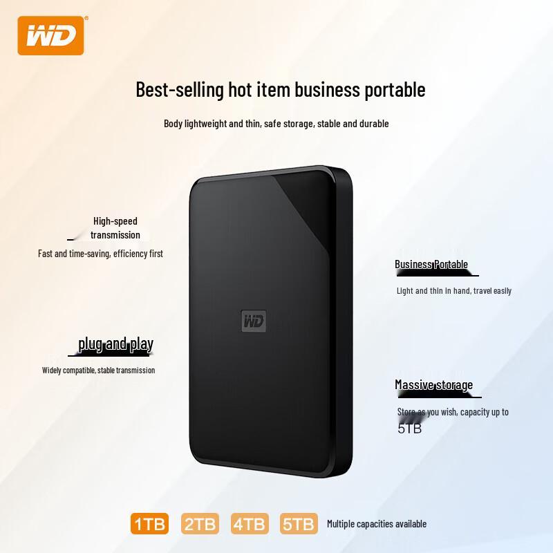 WD Elements SE 2TB USB 3.0 Portable Hard Drive