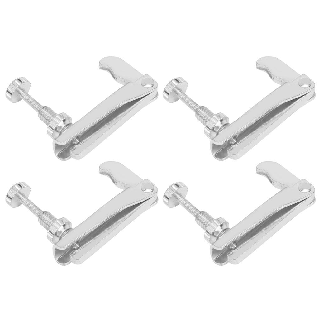 4Pcs Violin Fine Tuners 34?44 Cello String Tool Replacement Instrument AccessoriesSilver