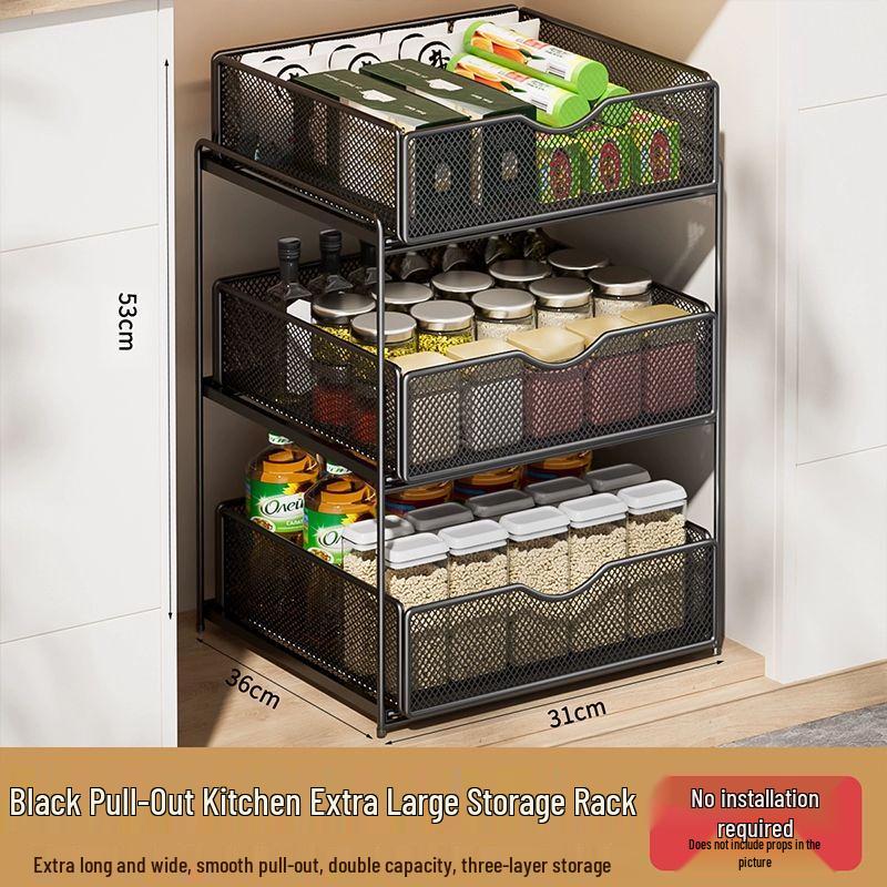 Ausziehbares Unterschrank-Aufbewahrungsregal