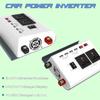 300W Power Inverter DC 12V to AC 110V Modified Sine Wave Inverter with 36W Solar Panel and 30A