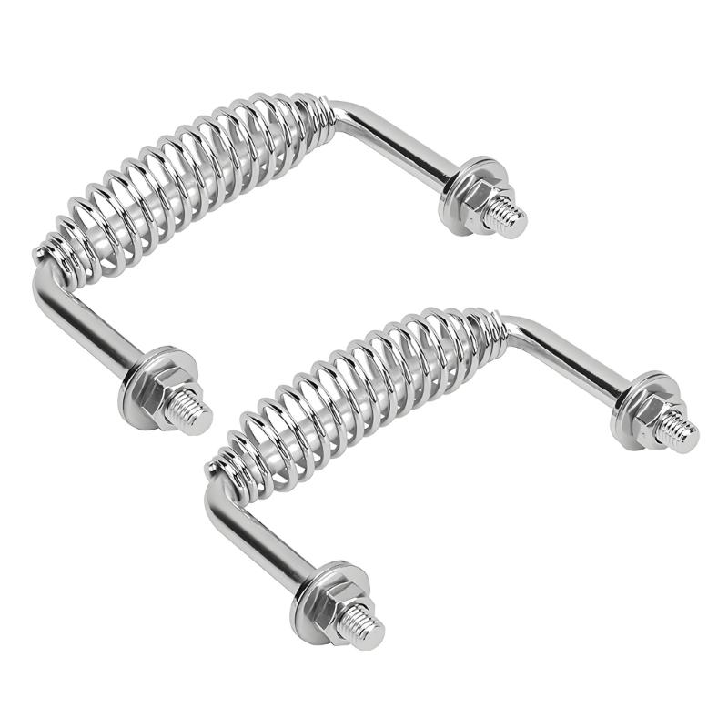 Reliable Bolt Fixed Spring Handle 304 Nonrust Steel Barbecue Replacement Handle For Various Grills Applications