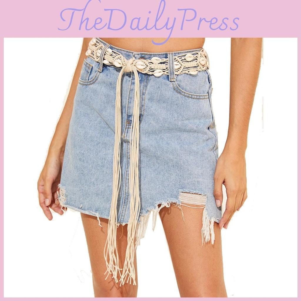 Waist Boho Women Belt With Shell Details And Leather Material For Spring And Outfits Fall