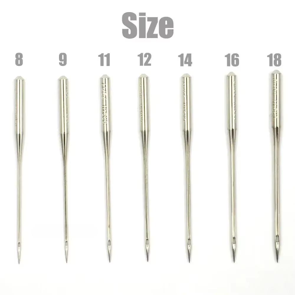5pcs/pack Size 12,14,16,18 Organ Flat Shank 15x1 HAx1 130/705 All Size Home Sewing Machine Needles Assorted Replacement