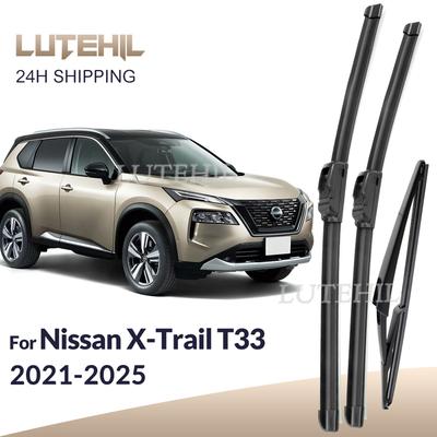 For Nissan X-Trail T33 -2025   2024 Wiper Front & Rear Wiper Blades Windshield Windscreen Window Brushes 26"+17"+12"