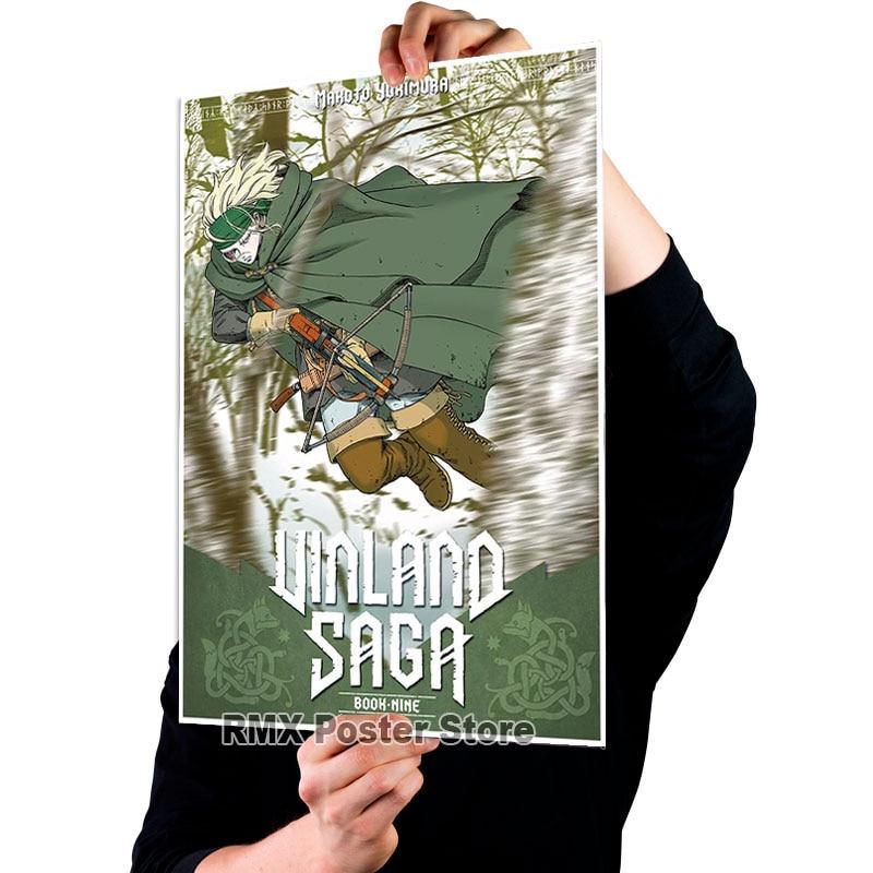 

Аніме Vinland Saga Плакати Естетичний білий крейдований папір Вітальня Декорація Фреска Скандинавський домашній декор Бар Інтер єр Картина 42x30cm