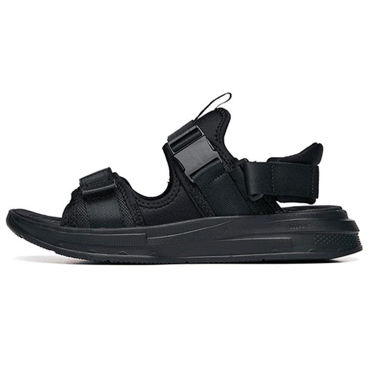 

New ANTA Beach Sandals Men s Black 112238503-1 41