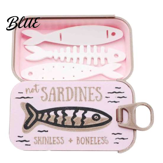 Retro Can Shape Jewelry Container Halloween Box 3D Printed Small Keepsake Box with Fish Decorative Gift for Women Shaped Holder Gothic Organizer