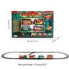 ABS Electric Train Set Battery Powered Electric Rail Cart New Railway Car Toy  Xmas Gifts