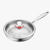 Padella Piatta in Titanio: Non rivestito, Antiaderente, Rimovibile, Compatibile con fornelli a gas, Realizzato in lega di titanio. Perfetto per Bistecche e Cucina Casalinga.