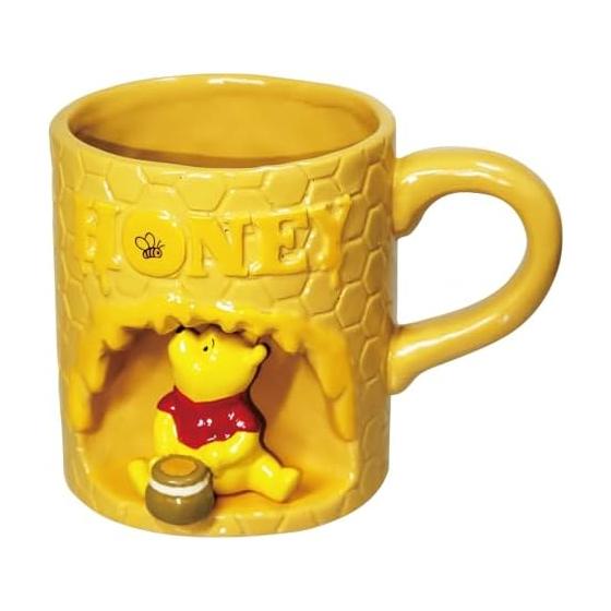 Disney Winnie the Pooh Honeycomb Mug Approx. 260ml Approx. Diameter 11 x 9cm Tableware Miscellaneous Goods Winnie the Pooh Goods Birthday Present